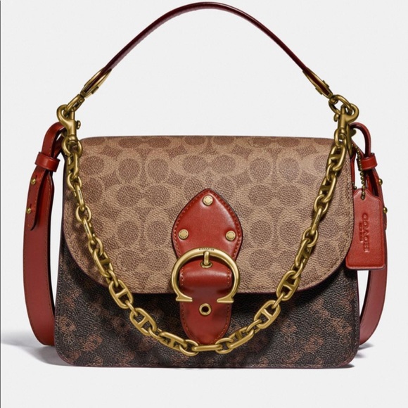 Coach signature print purse